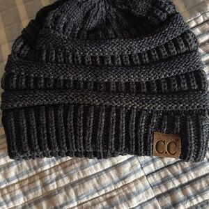 C.C Black Knit Beanie